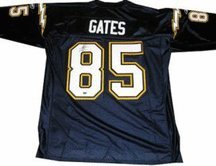 Antonio Gates San Diego Chargers NFL Hand Signed Authentic Blue Jersey