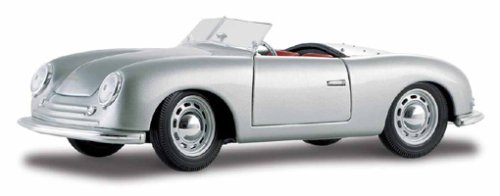 1948 Porsche No. 1 Type 356 Roadster diecast model car 1:18 scale die cast by Maisto - Silver