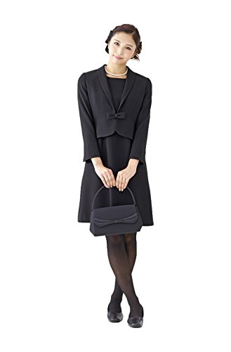 (モノワール) MONOIR 喪服 レディース 礼服 小さいサイズ 小さめ 身長150cm ブラックフォーマル アンサンブル ワンピース オールシーズン 03H43104