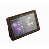 MiTAB Braune Executive Echte Premium Leder Flip Trage Tasche/Cover/Case Mit Schreib Ständer Für Das Samsung Galaxy Tab 10.1 Zoll P7510 Und P7500 16GB 32GB 64GB Tablet Gerät WiFi 3G Android