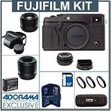 Fujifilm X-PRO1 Digital Camera Body - Bundle - with Fujifilm XF 18mm (27mm) F2.0 Lens, Fujifilm XF 35mm (53mm) F1.4 Lens, Fujifilm XF 60mm (90mm) F2.4 Lens, Spare Fuji NP-W126 Battery,2x 16GB SD Memory Card, Fujifilm LC-XPro1 Leather Case, 2x 52mm Protector, 39mm Protector, USB 2.0 SD Reader