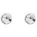Sterling Silver 23mm Button Stud Post Earrings