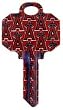 Los Angeles Angels Schlage SC1 House Key