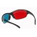 Pro X Style Red/Cyan 3D Glasses for Movies and Games on Flat Screens