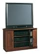 Sauder Planked Cherry Finish Corner TV/VCR Stand