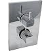 Kitchen & Housewares : Square Twin Thermostatic Shower valve with divertor