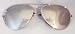 Elite Aviator Sunglasses w/ Spring Hinge (Silver)