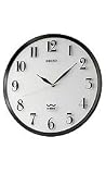 Seiko Clocks Wall Clock White Dial #QXR131SLH