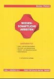 Wissenschaftliche Arbeiten - Wolfram E. Rossig, Joachim Pr&auml;tsch