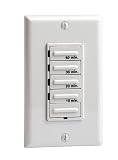 Leviton 612-6260M-00W Decora 60-30-20-10 Preset Minute Electronic Timer White