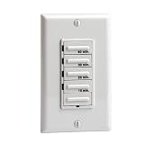 Leviton 612-6260M-00W Decora 60-30-20-10 Preset Minute Electronic Timer, White ~ Leviton