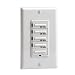 Leviton 612-6260M-00W Decora 60-30-20-10 Preset Minute Electronic Timer, White
