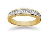0.84 Channel Set Diamond Wedding band in 18k Yellow Gold