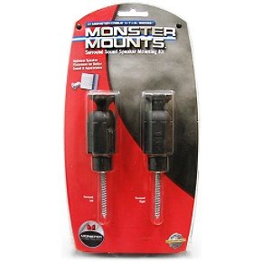Monster Cable MM HTRS-B Monster Mounts Rear Speaker Mounting Kit 3lb. Capacity, Black 2pc set