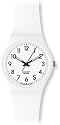 Swatch - GW151 - Classic Colour Code - Montre Mixte - Quartz Analogique - Cadran Blanc - Bracelet Plastique Blanc