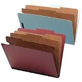 Smead 14091 Smead 3 Expansion Classification Folders, 8-Section, Letter, GY-Green, 10/Box
