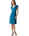 Suzi Chin Cap-Sleeve Ruched Matte Jersey Dress Black 4