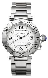 Cartier Men's W31080M7 Pasha Seatimer Automatic Stainless Steel Watch