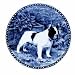 French Bulldog #7250 Danish Blue Porcelain Dogplate