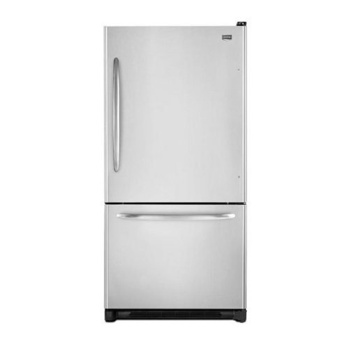 Maytag MBR2258XES 22in Stainless Steel Freestanding Bottom Freezer Refrigerator -22 Cu. Ft.