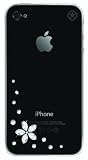 Bling My Thing - Coque avec strass en cristal Swarovski pour iPhone 4 - Motif fleur (Import Royaume Uni)