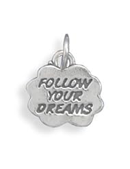 Sterling Silver Follow Your Dreams Charm