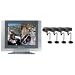 19" TFT-LCD 4-Channel Quad Observation System with 4 Cameras