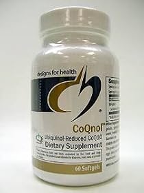 Designs For Health - CoQnol Ubiquinol-Reduced CoQ10 60 gels