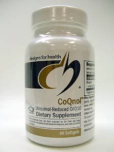 Designs For Health - CoQnol Ubiquinol-Reduced CoQ10 60 gels