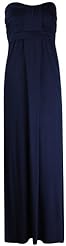 Plus Size Strapless Spandex Full Length Pleated Ruched  Bandeau Neck Sweetheart Maxi Dress  With a Bow(s)