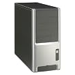 Enlight EN-PA411212 Prescott ATX Mid Tower SATA 300W V2.0 USB HD Audio FAN System Cabinet - Black and Silver