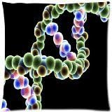 Pillowcase Pillow Cover Science DNA Zippered Pillow Protector 18x18 inch (one side) by DNA Pillow Case
