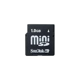 SanDisk - Flash memory card ( SD adapter included ) - 1 GB - miniSD