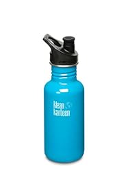 Klean Kanteen Stainless Steel Bottle with 3.0 Sport Cap (Channel Island, 18-Ounce)