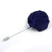 Men Lapel Flower Brooch Boutonniere Tuxedo Stick Pin Royalblue