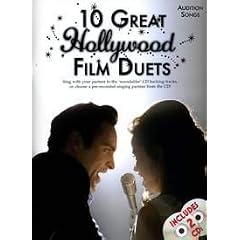 10 Great Hollywood Film Duets - Audition Songs Songbook mit CD f�r Klavier und Gesang (Duette)