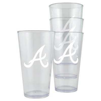 MLB Plastic Pint Cup (4 Pack) - Atlanta Braves
