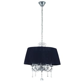 Eglo 89034A Diadema, Chrome Black, 5-Light Pendant Light Fixture by Eglo