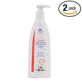 Derma E Lavender Age-defying Hand & Body Lotion, 12-Ounce Bottle (Pack of 2)