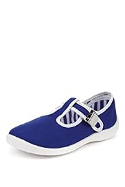 Clasp Fastening T-Bar Plimsolls