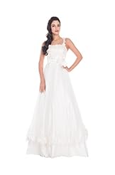 Spaghetti Strap Belted Applique  Chiffon/Satin Wedding Dress  With a Bow(s)
