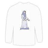 LongSleeveT-shirtwithwalking,robes,turban,woman,Islam,
