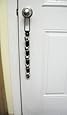 Warner Decorative Leather Strap Door Bell 15" With 5 Silver Plated Jingle Sleigh Bells