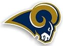 St. Louis Rams 12" Right Logo Car Magnet