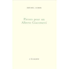 Pierres pour un Alberto Giacometti