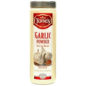 Tone's Garlic Powder (21 oz) - Large Restaurant / Food Service Shaker Top Siz...