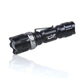 Pocket Mini Cree LED Stepless Zoom Rechargeable Flashlight