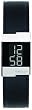 Kenneth Cole Women's Digi-Tech KC2315 Black Leather Quartz Watch with Digital Dial
