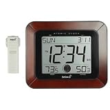 Atomic Clock With Indoor Outdoor Temperature