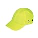 Liberty DuraShell Polyethylene Baseball Bump Cap with Protect Pad, Hi-Vis Yellow (Pack of 6)